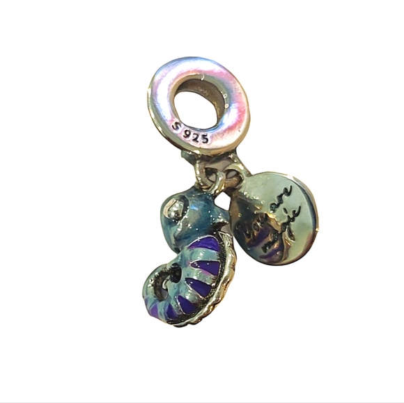 🎆Turquoise Purple Silver Chameleon, tag You Are Magic, Silver 925, fits Pandora - Picture 3 of 4